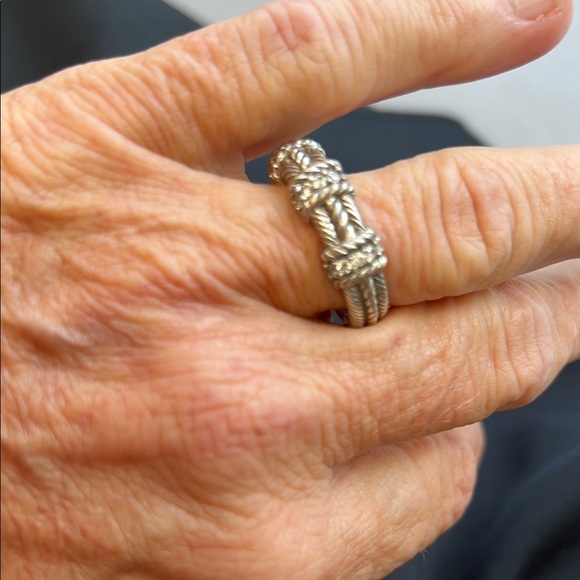 Judith Ripka Rope Round Ring Size 11 - Picture 2 of 4
